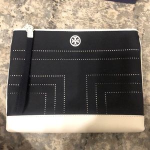 Tory Sport perforated T wristlet